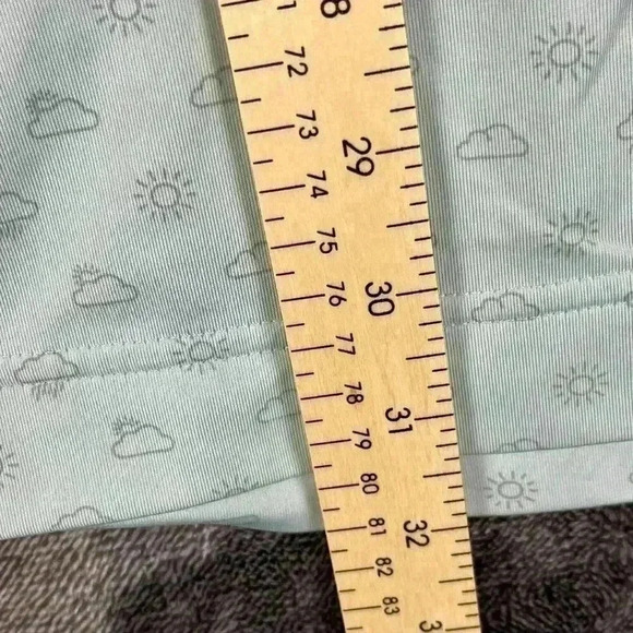 FootJoy Men's XL Polo Cloud Sun All Over Print Performance Stretch Light Blue - Picture 7 of 11